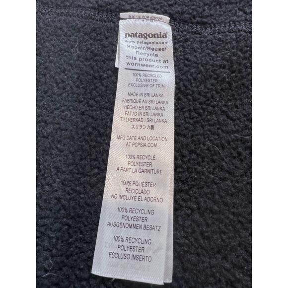 Patagonia Better Sweater Fleece Black Vest Zip Up Womans Size Med - Picture 5 of 6